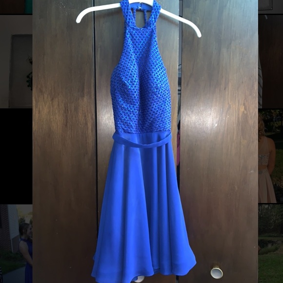 Alyce Paris Homecoming Dress-royal blue - Picture 2 of 6